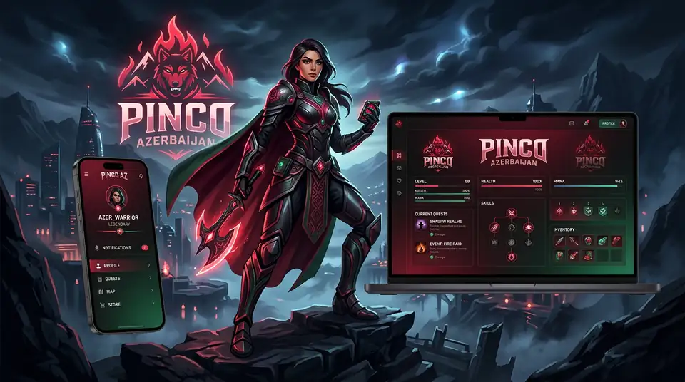 Pinco platformasının əsas interfeysi